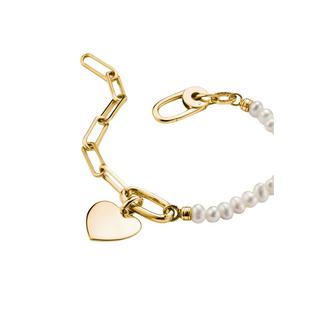 Thomas Sabo  Charm-Armband mit Paperclip-Gliedern und Perlen sowie veretem Connect-Glied 
