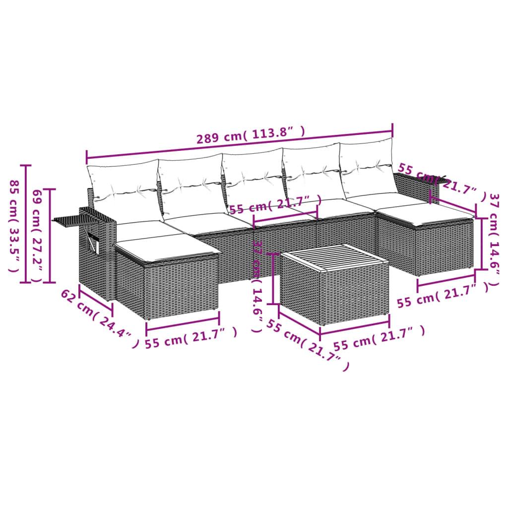 VidaXL Garten sofagarnitur poly-rattan  