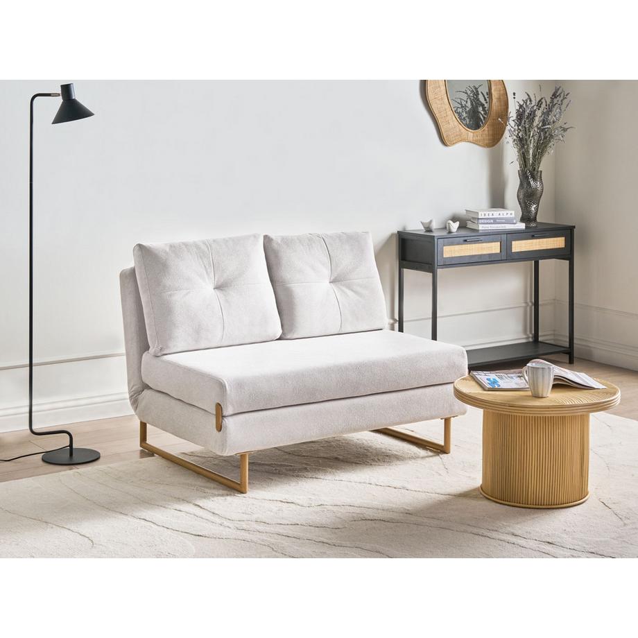 Beliani 2 Sitzer Sofa aus Stoff  JERSLEV  