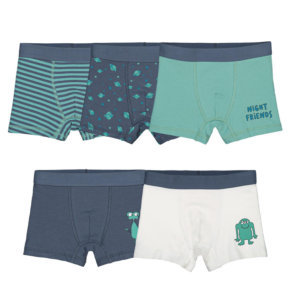 La Redoute Collections  Lot de 5 boxers en jersey imprimé monstres 