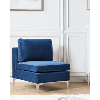 Beliani Module fauteuil en Velours Moderne EVJA  