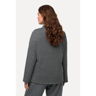 Ulla Popken  Sweatshirt, Stehkragen, Langarm, Biobaumwolle 