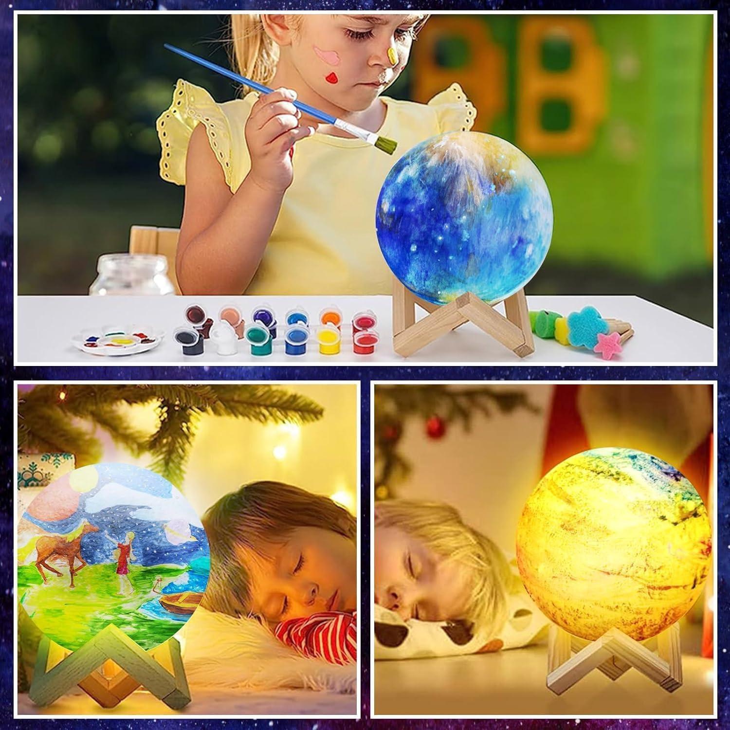 Activity-board  Set de bricolage pour enfants lampe de lune set de peinture set créatif pour enfants 