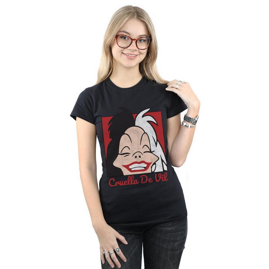 Disney Cruella De Vil T-Shirt Stampata  
