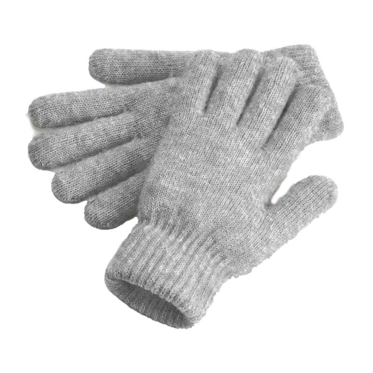 Beechfield Guanti invernali Cosy a costine mélange con polsini  