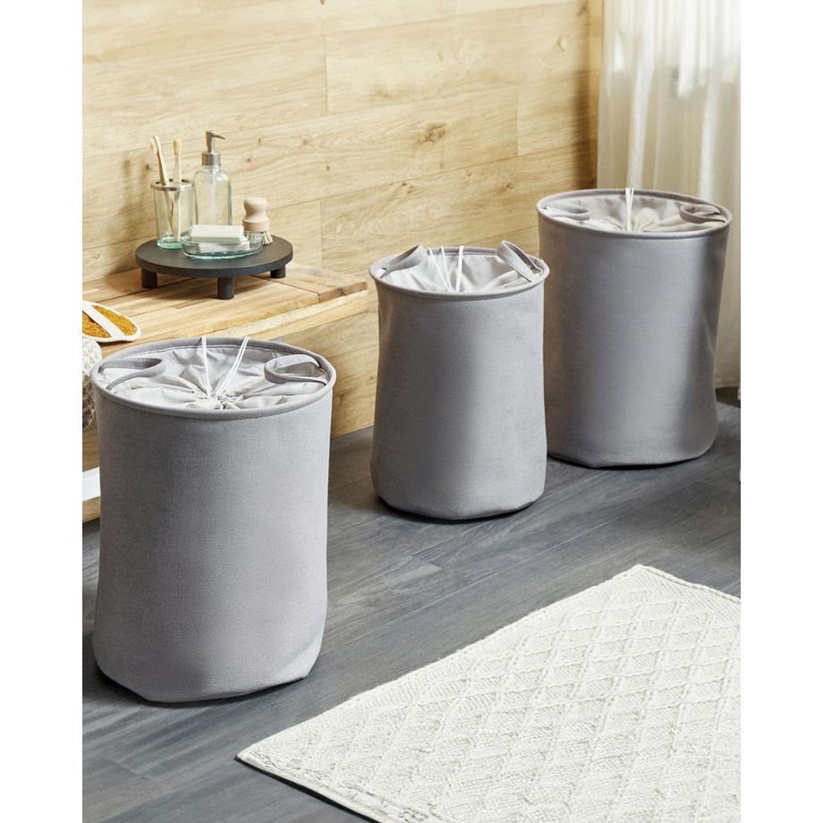 Beliani  Aufbewahrungskorb 3er Set aus Stoff  ARCHA 