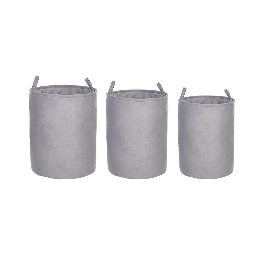 Beliani  Aufbewahrungskorb 3er Set aus Stoff  ARCHA 