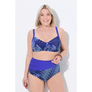 Ulla Popken Bikini Farnmuster Softcups drapiert  