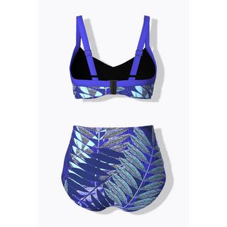 Ulla Popken Bikini Farnmuster Softcups drapiert  