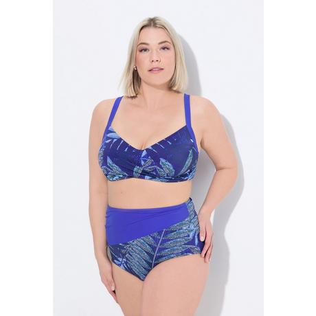 Ulla Popken Bikini Farnmuster Softcups drapiert  