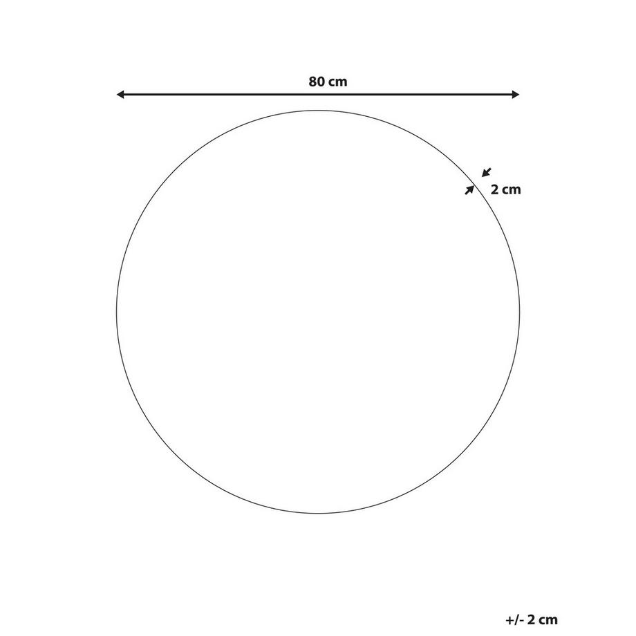 Beliani Wandspiegel aus Glas Modern BOUCHON  