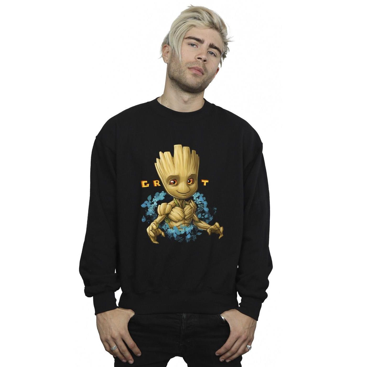 Guardians Of The Galaxy Groot Grafikdruck Sweatshirt  