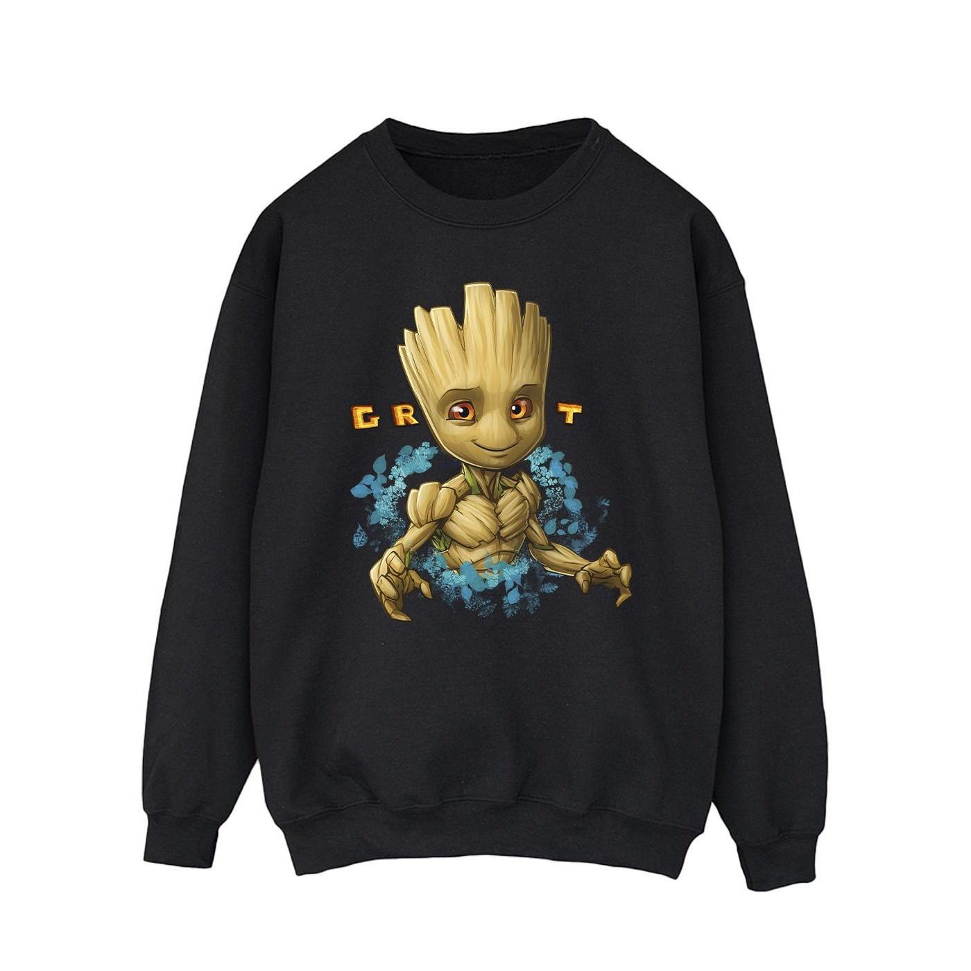 Guardians Of The Galaxy Groot Grafikdruck Sweatshirt  