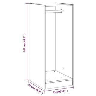 VidaXL  Kleiderschrank holzwerkstoff 