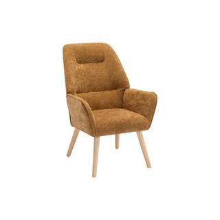 Vente-unique Fauteuil en tissu camel OSIMO  