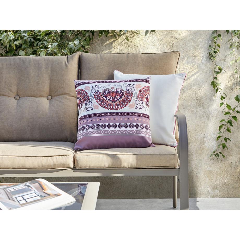 Beliani Gartenkissen 2er Set aus Polyester Modern TVISTA  