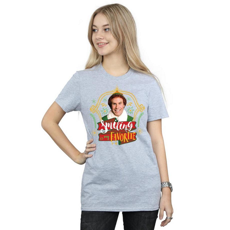 Elf Smiling Is My Favorite T-Shirt  