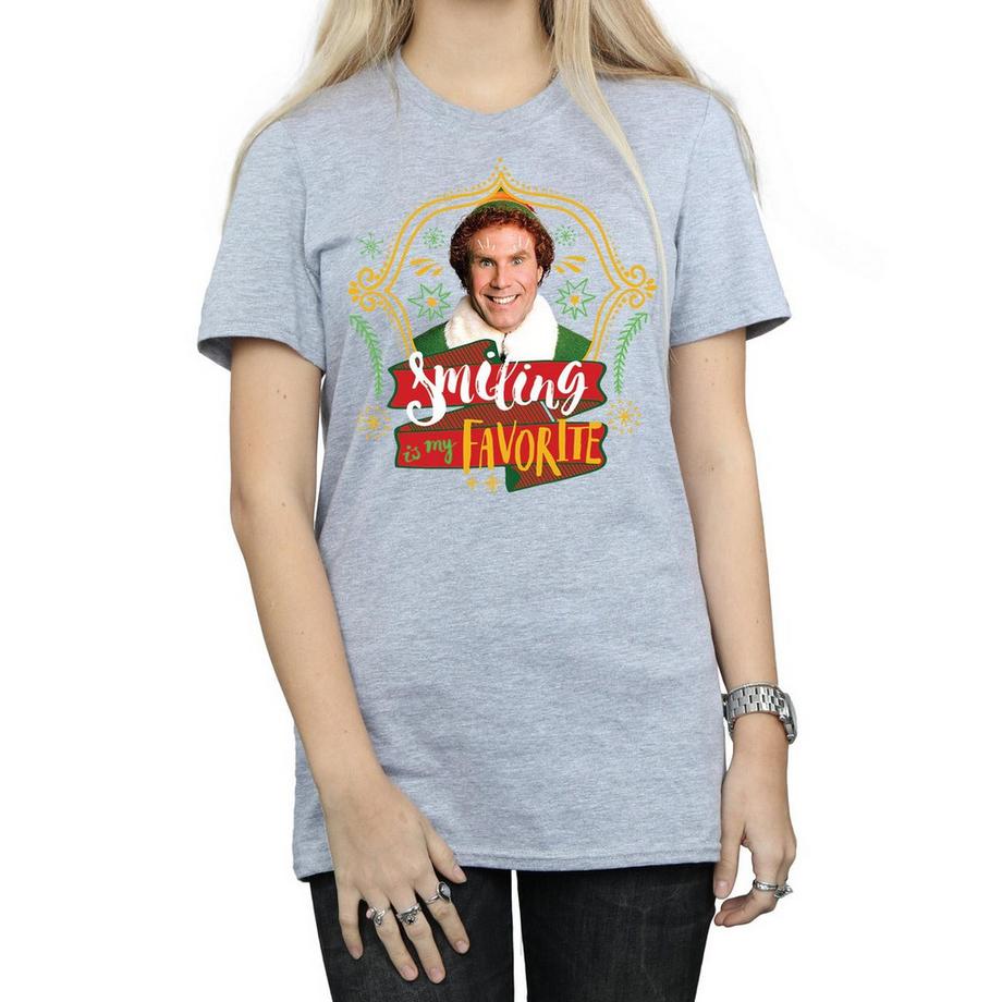 Elf Smiling Is My Favorite T-Shirt  