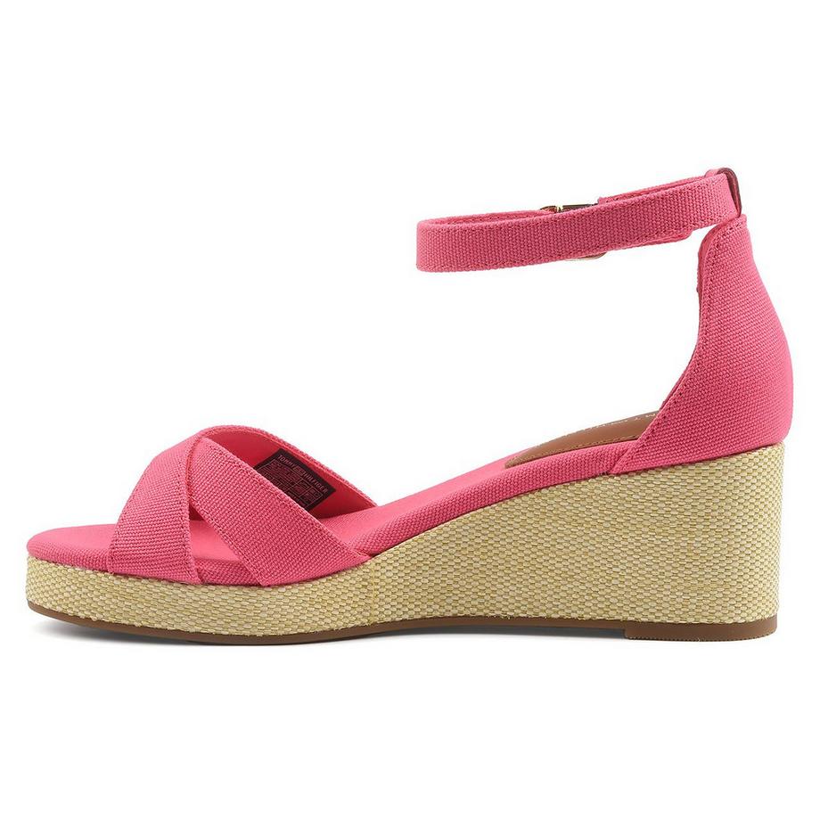 TOMMY HILFIGER Flag Criss-Cross Mid Wedge Espadrille  