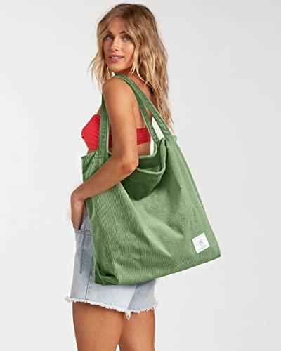 Only-bags.store  Kordel Tasche Umhängetasche mit Reißverschluss, große Shopper Tasche Tragetasche Handtasche 