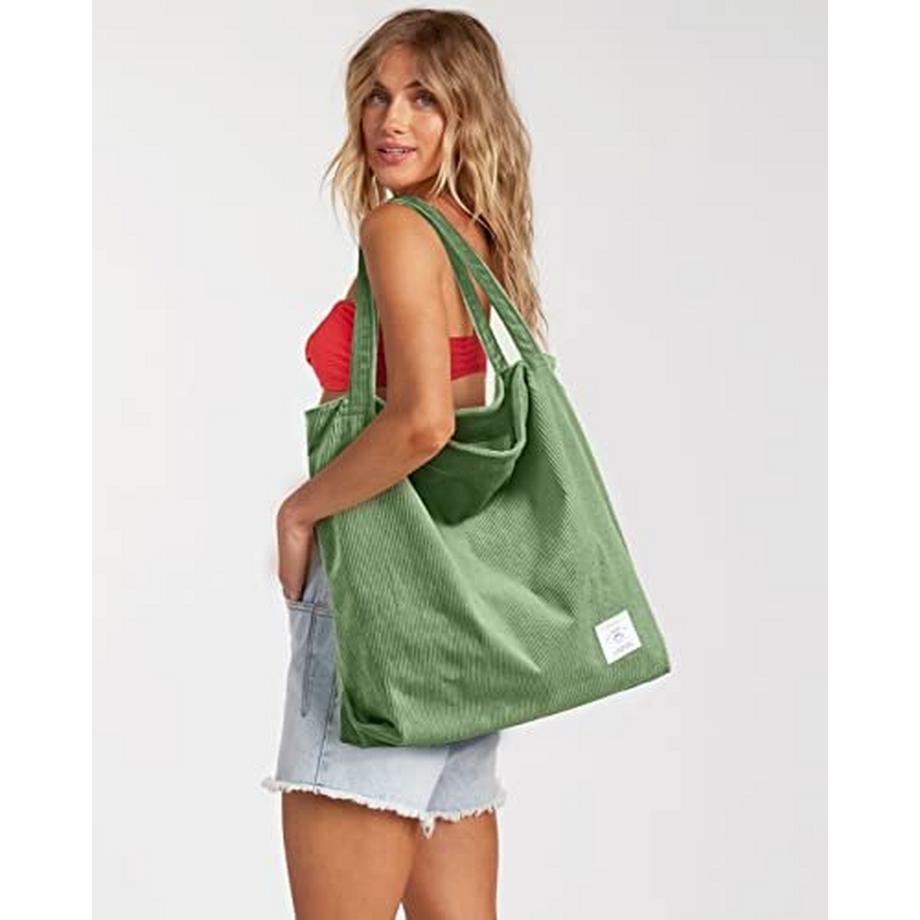 Only-bags.store Sac à bandoulière en cordon avec fermeture éclair grand sac de shopping sac fourre-tout sac à main  
