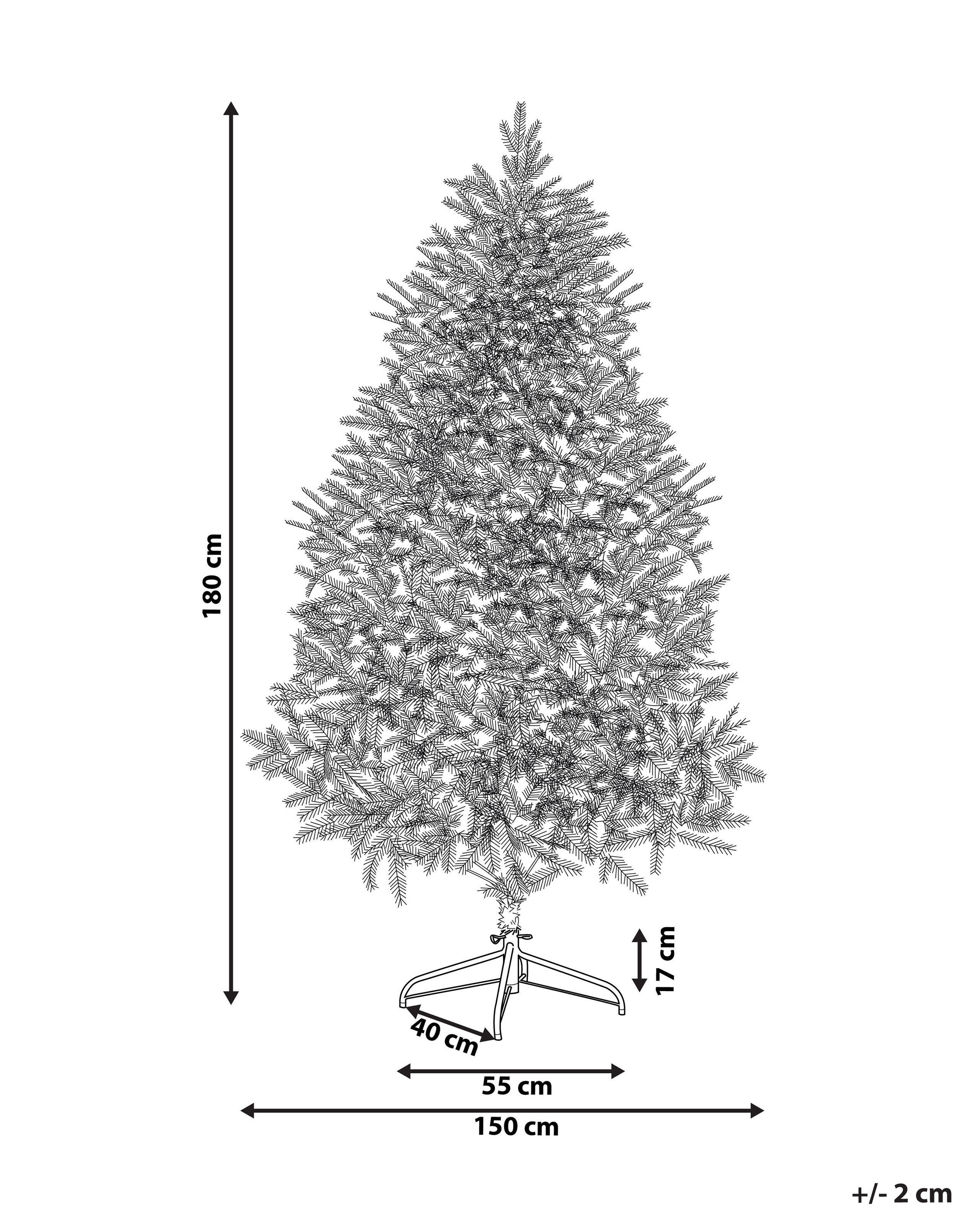 Beliani Albero di Natale en PVC Moderno FARNHAM  