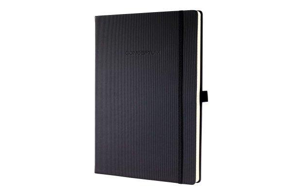 CONCEPTUM CONCEPTUM Notizbuch A4 CO112 liniert, 80g, 194 Bl. schwarz  