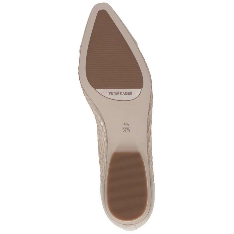 Peter Kaiser Ballerine con punta affusolata e dettaglio in mesh  