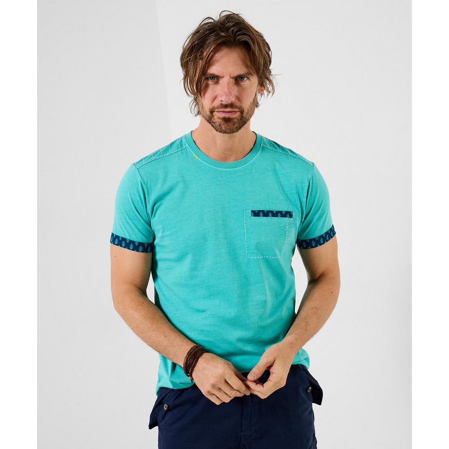 T-Shirt mit Kontrastdetails