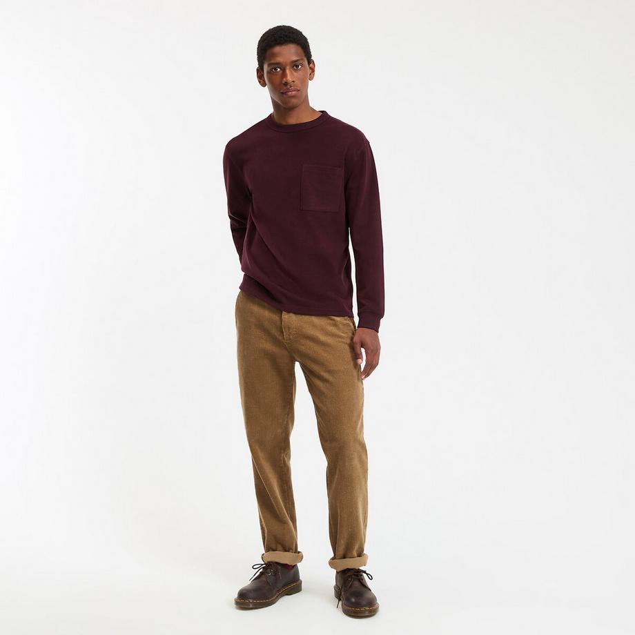 La Redoute Collections T-shirt Manches Longues Coton Épais Toucher Doux  