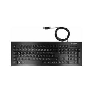 DeLock  Tastatur 12672 USB Water Drop DE-Layout 