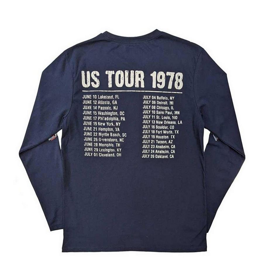 The Rolling Stones US Tour '78 T-Shirt Maniche Lunghe  
