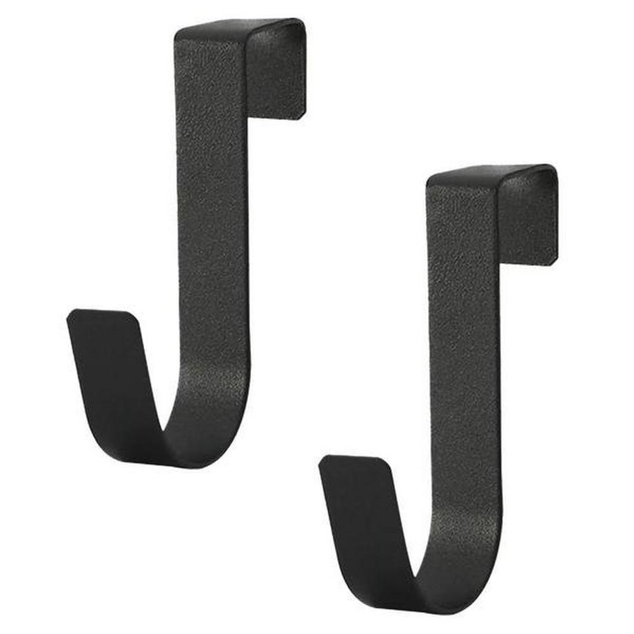 Northio  2 ganci per porta/anta dell'armadio, colore nero 