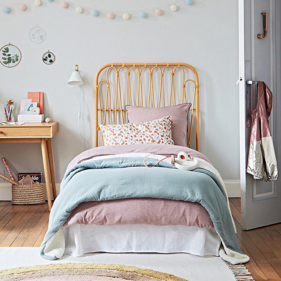 La Redoute Intérieurs Kumla Tagesdecke Teddyfleece und Musselin  