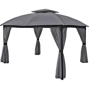 Pavillon de jardin Kama anthracite 360x300