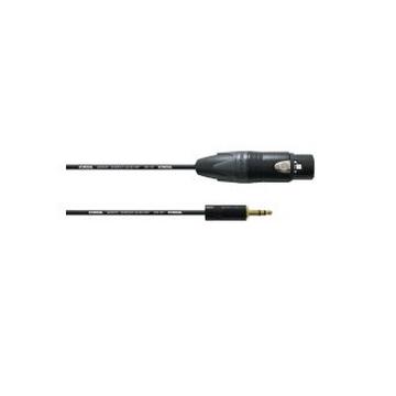 Cordial CPM 1.5 FW-BAL Audio-Kabel 1,5 m 3.5mm XLR (3-pin) Schwarz