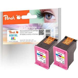 Peach  Doppelpack Druckköpfe color kompatibel zu HP No. 301XL, CH564EE 