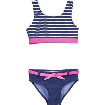 bikini con protezione uv per bambine stripes