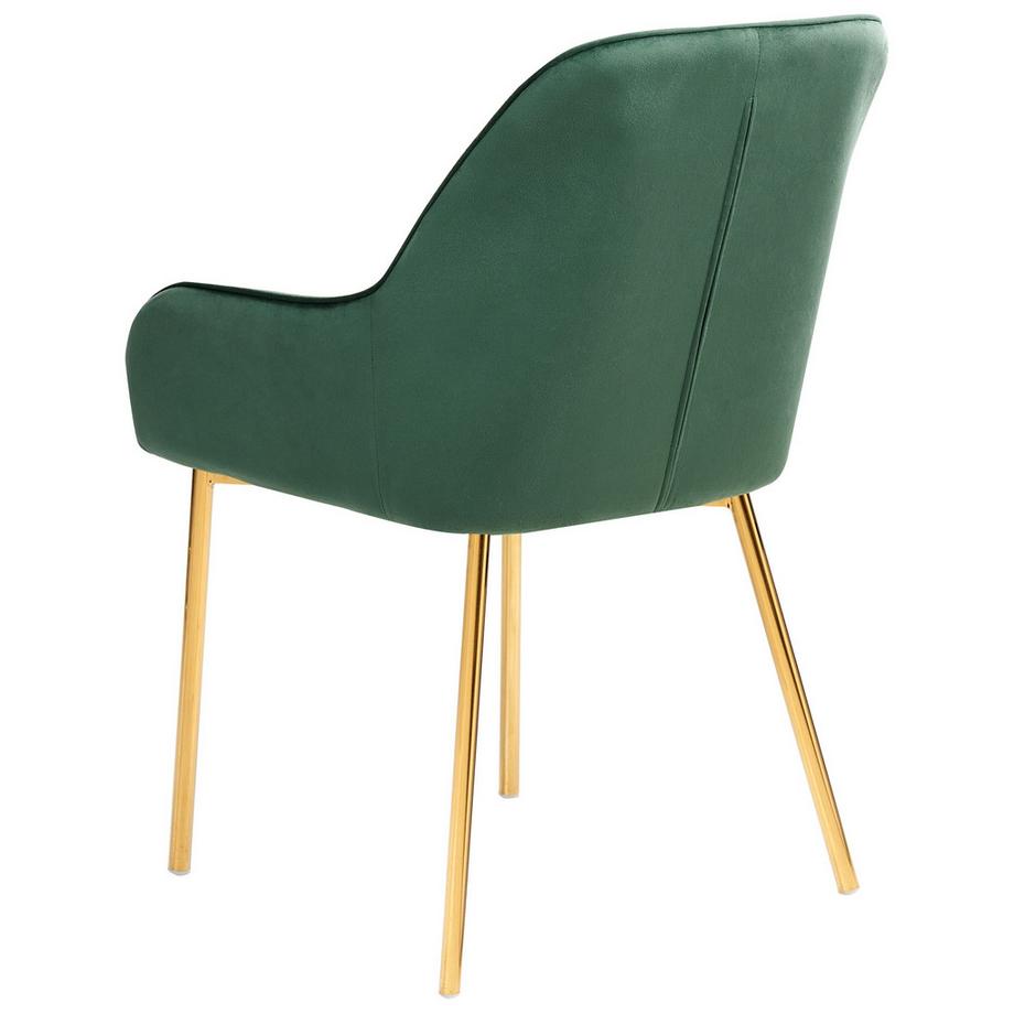 Beliani Set di 2 sedie da pranzo en Velluto Retrò LOVERNA  