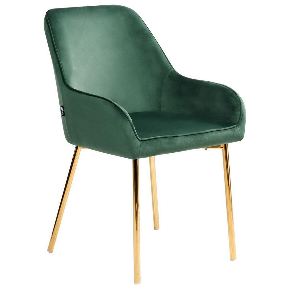 Beliani Set di 2 sedie da pranzo en Velluto Retrò LOVERNA  