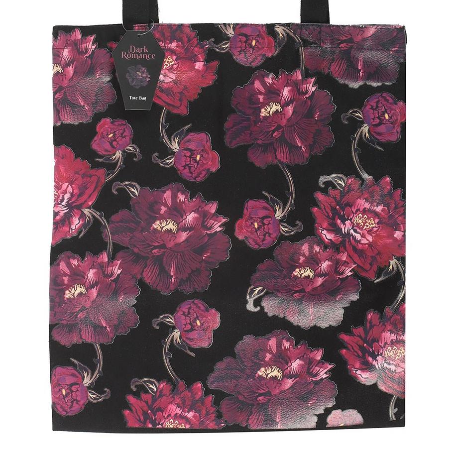 Something Different Tote Bag Dark Romance Motif Floral  