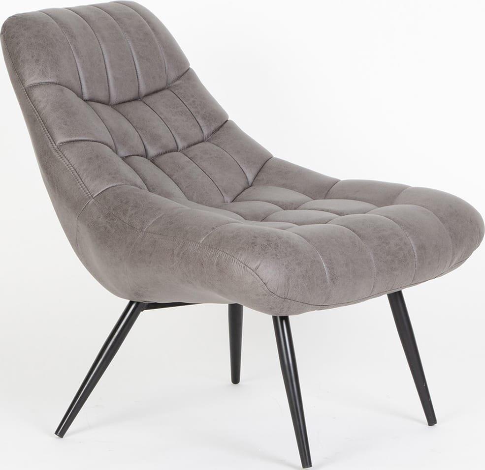 mutoni Fauteuil simili cuir marron foncé XXL  