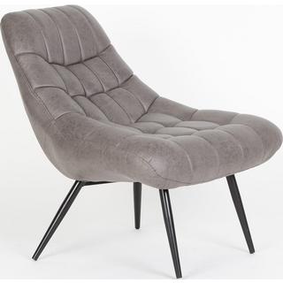 mutoni Fauteuil simili cuir marron foncé XXL  