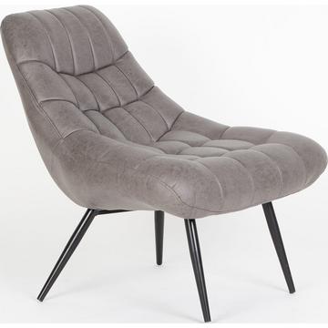 Fauteuil simili cuir marron foncé XXL