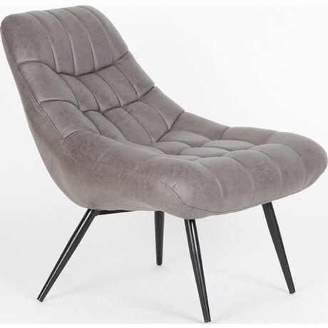 mutoni Fauteuil simili cuir marron foncé XXL  