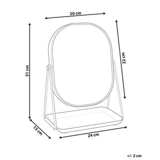 Beliani  Miroir de table en Métal Moderne CORREZE 