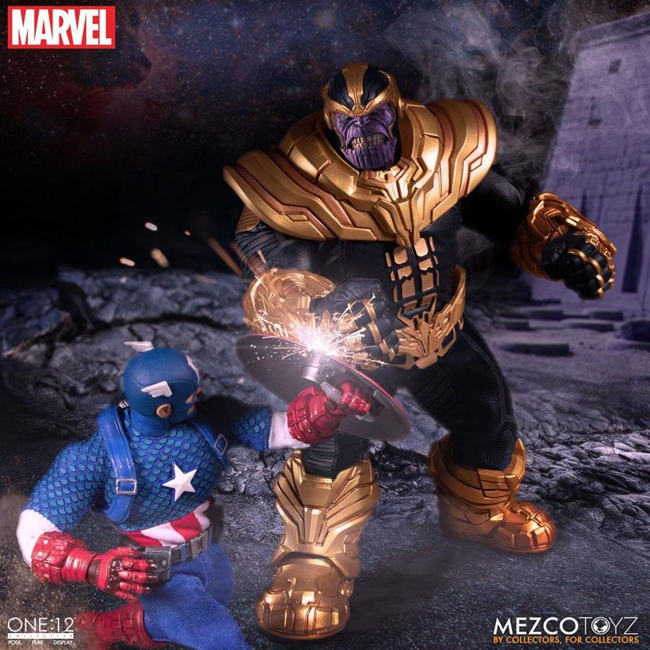 Mezco Toys  Marvel Universe Actionfigur mit Leuchtfunktion / Thanos 
