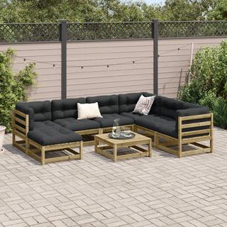 VidaXL set divano da giardino Legno di pino impregnato  