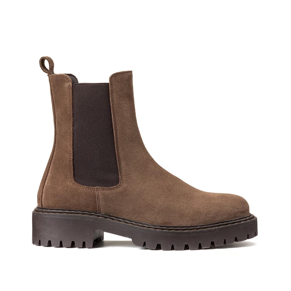 La Redoute Collections  Signature-Chelsea-Boots aus Veloursleder 