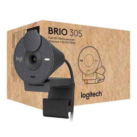 Logitech  Brio 305 Webcam 2 MP 1920 x 1080 Pixel USB-C Graphit 